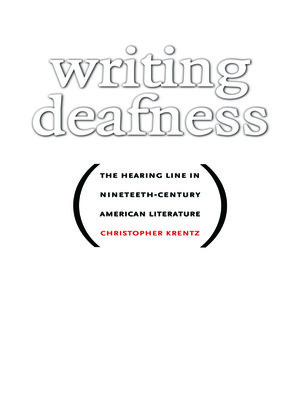 cover image of Writing Deafness
